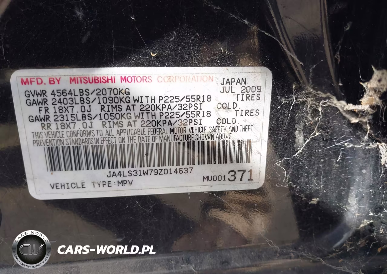2009 Mitsubishi Outlander Se VIN:JA4LS31W79Z014637 - 9