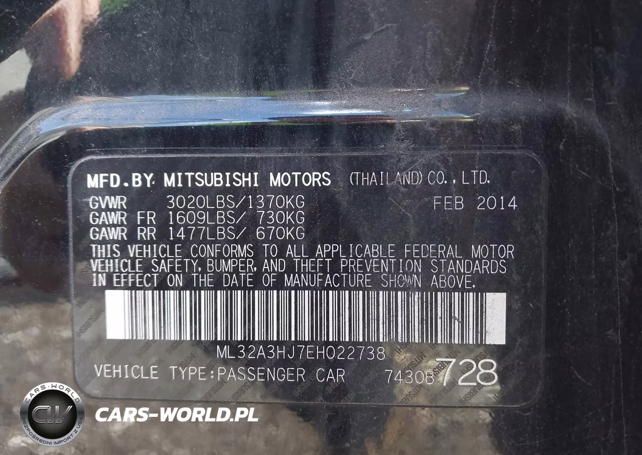 2014 Mitsubishi Mirage De VIN:ML32A3HJ7EH022738 - 9