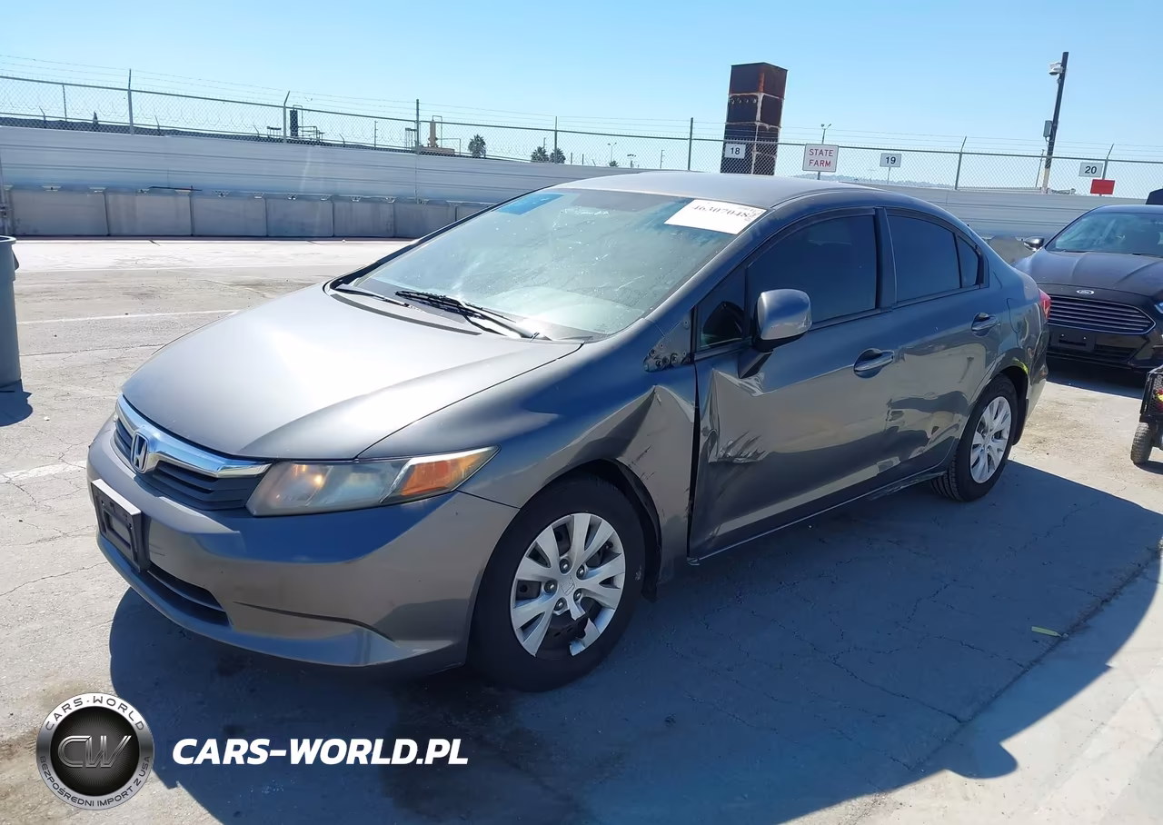 2012 Honda Civic Lx VIN:19XFB2F57CE321791 - 2