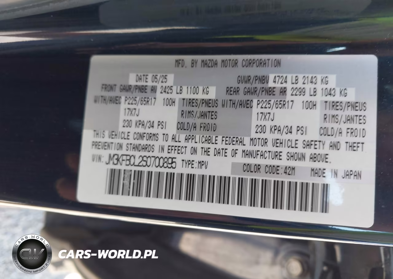 2025 Mazda Cx-5 2.5 S Preferred VIN:JM3KFBCL2S0700895 - 9