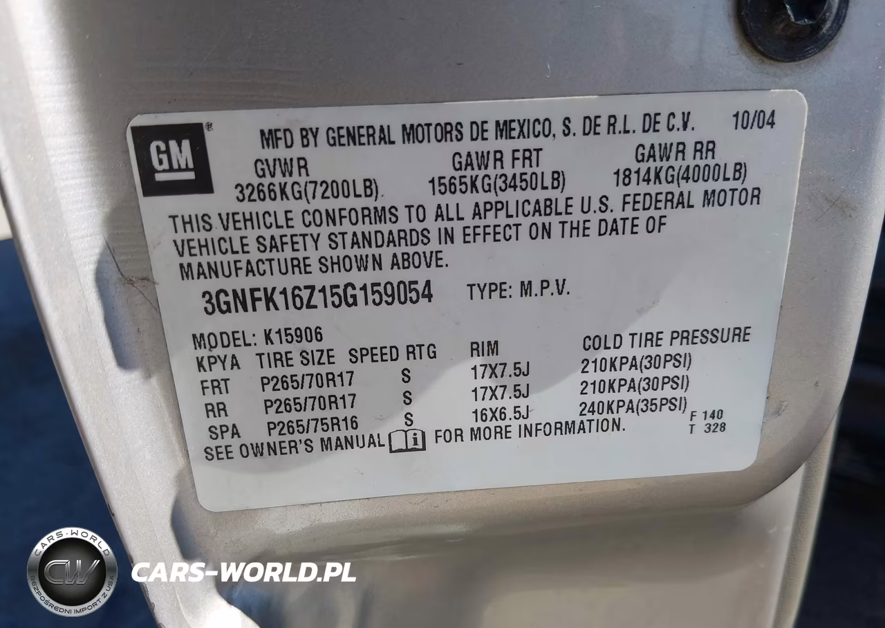 2005 Chevrolet Suburban 1500 Z71 VIN:3GNFK16Z15G159054 - 9
