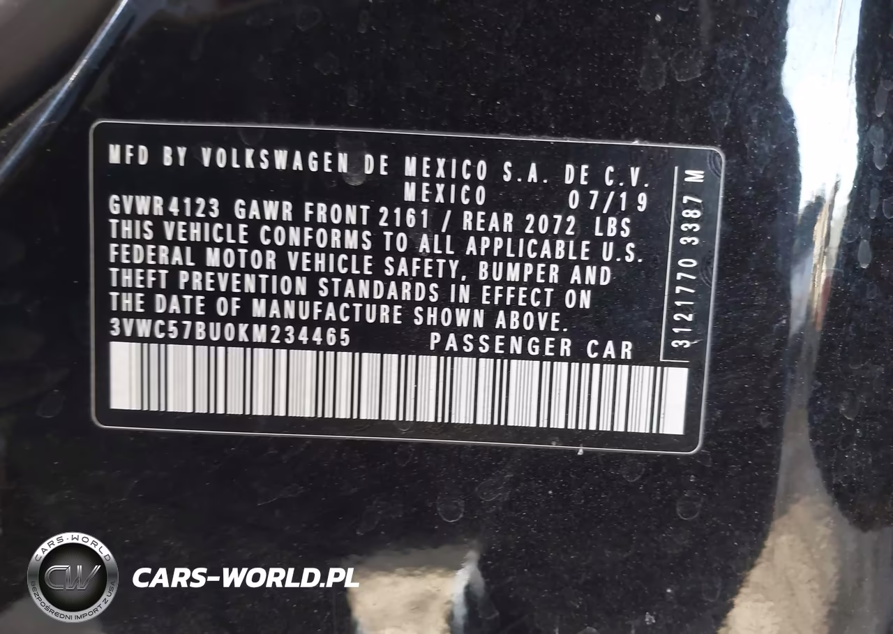 2019 Volkswagen Jetta 1.4T R-Line-1.4T S-1.4T Se VIN:3VWC57BU0KM234465 - 9