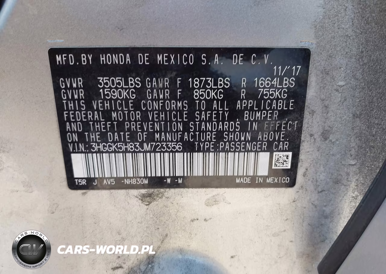 2018 Honda Fit Ex VIN:3HGGK5H83JM723356 - 9