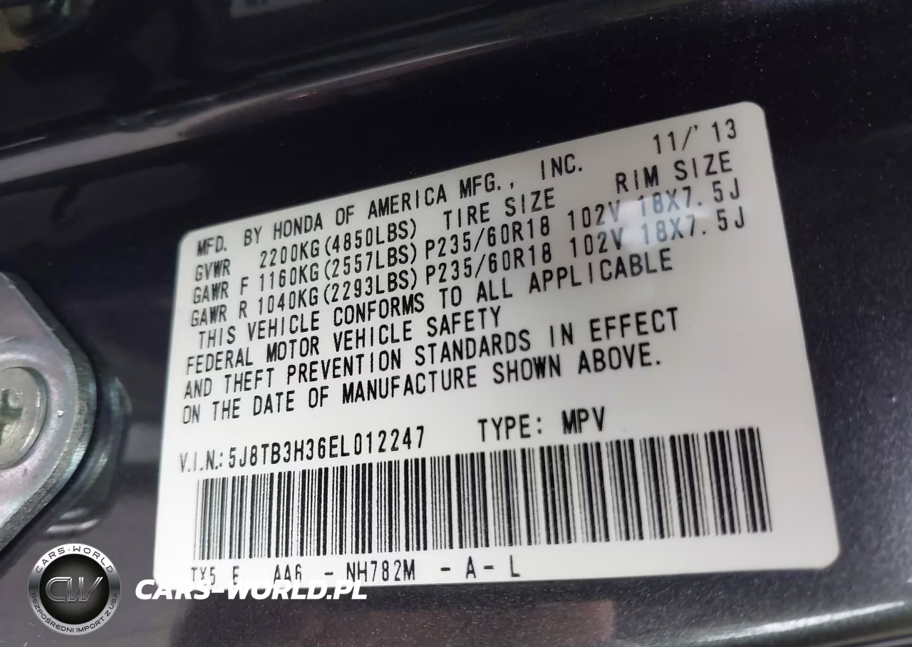 2014 Acura Rdx VIN:5J8TB3H36EL012247 - 9