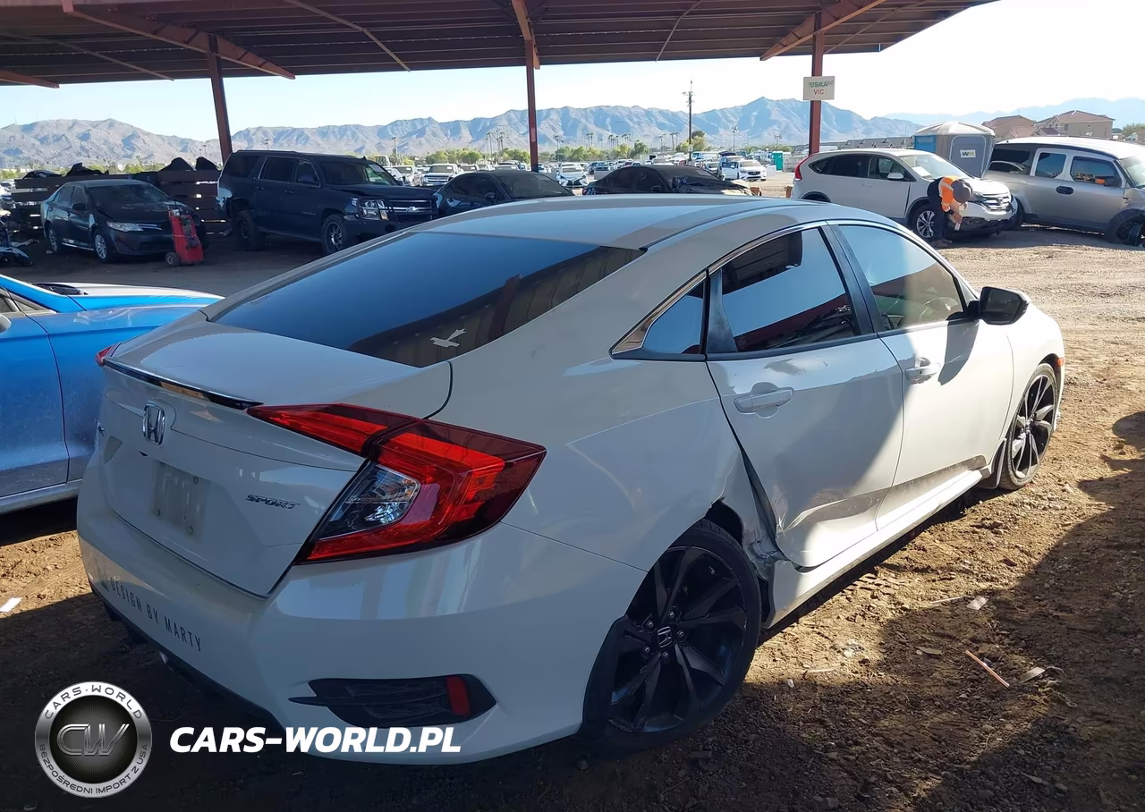 2019 Honda Civic Sport VIN:2HGFC2F8XKH503707 - 4
