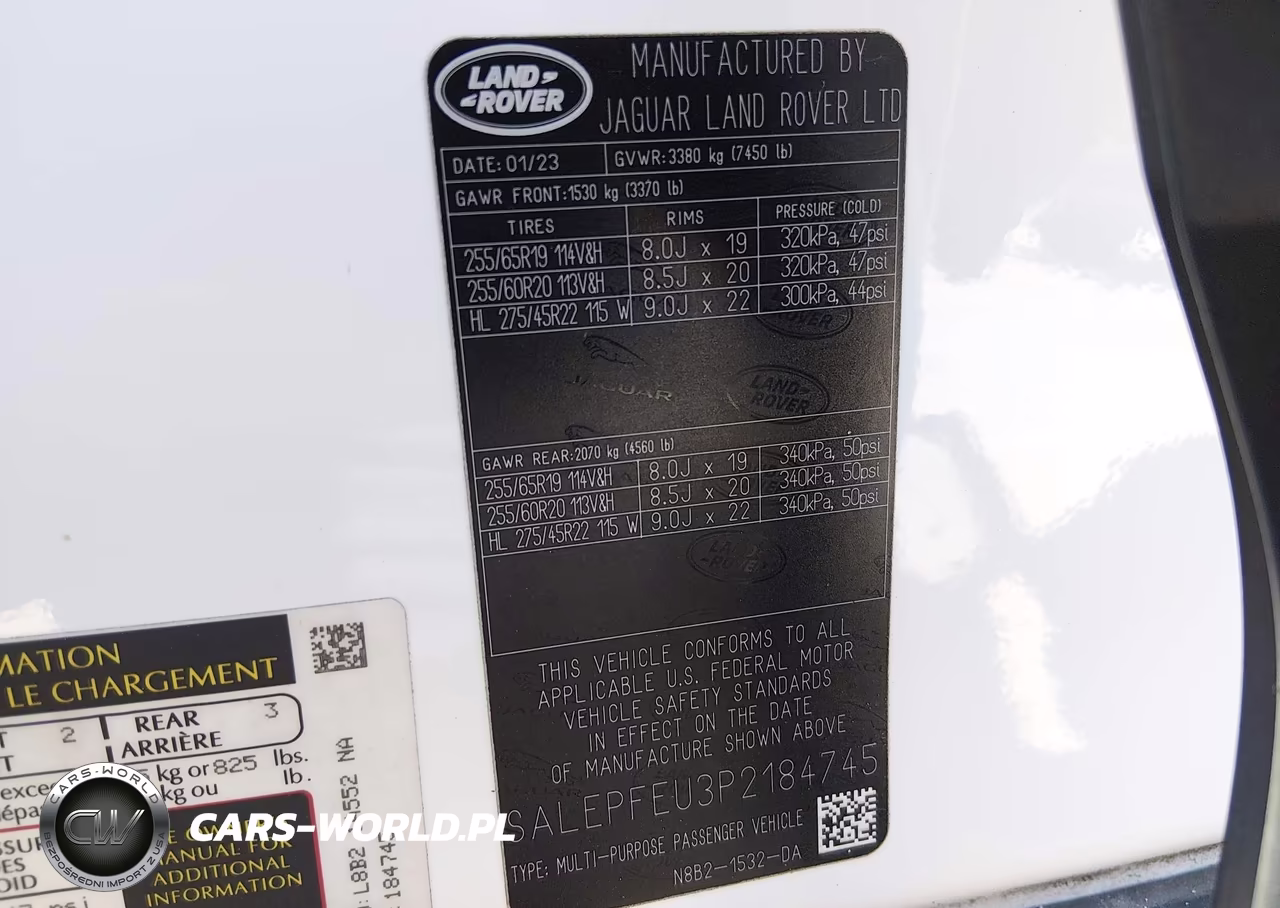 2023 Land Rover Defender 130 Se VIN:SALEPFEU3P2184745 - 9