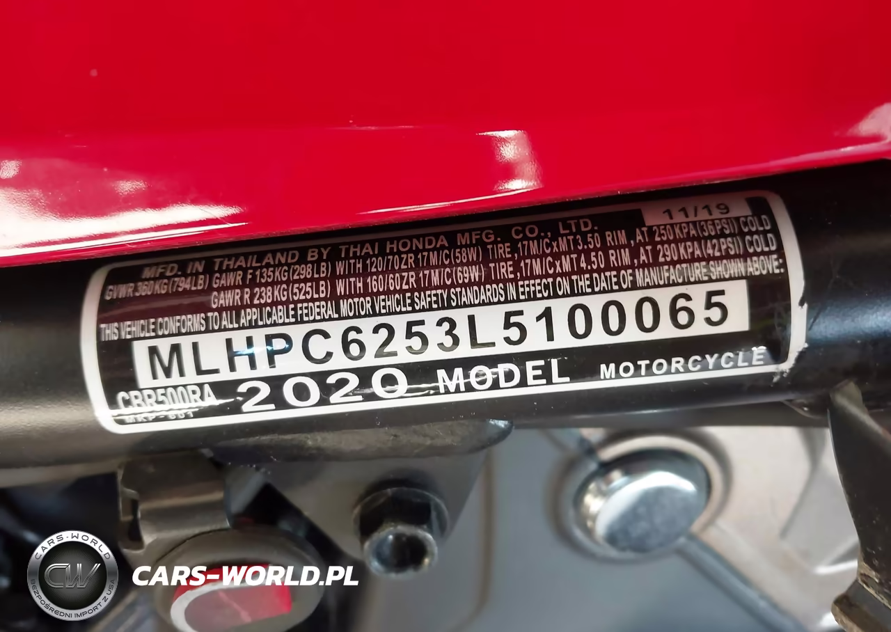 2020 Honda Cbr500 Ra VIN:MLHPC6253L5100065 - 10