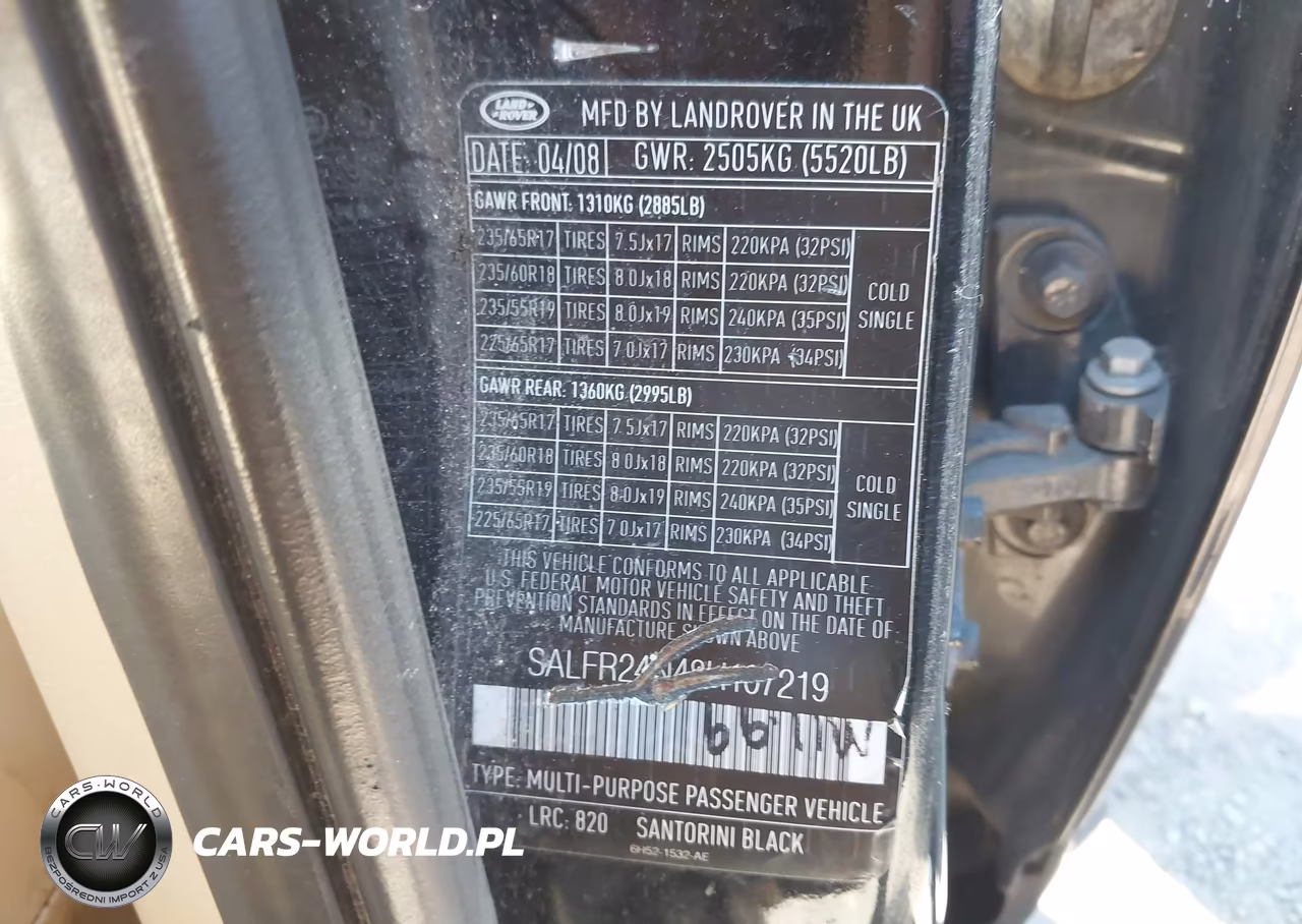 2008 Land Rover Lr2 Hse VIN:SALFR24N48H107219 - 9