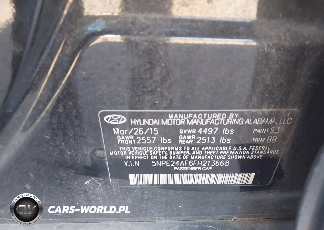 2015 Hyundai Sonata Se VIN:5NPE24AF6FH213668 - 9