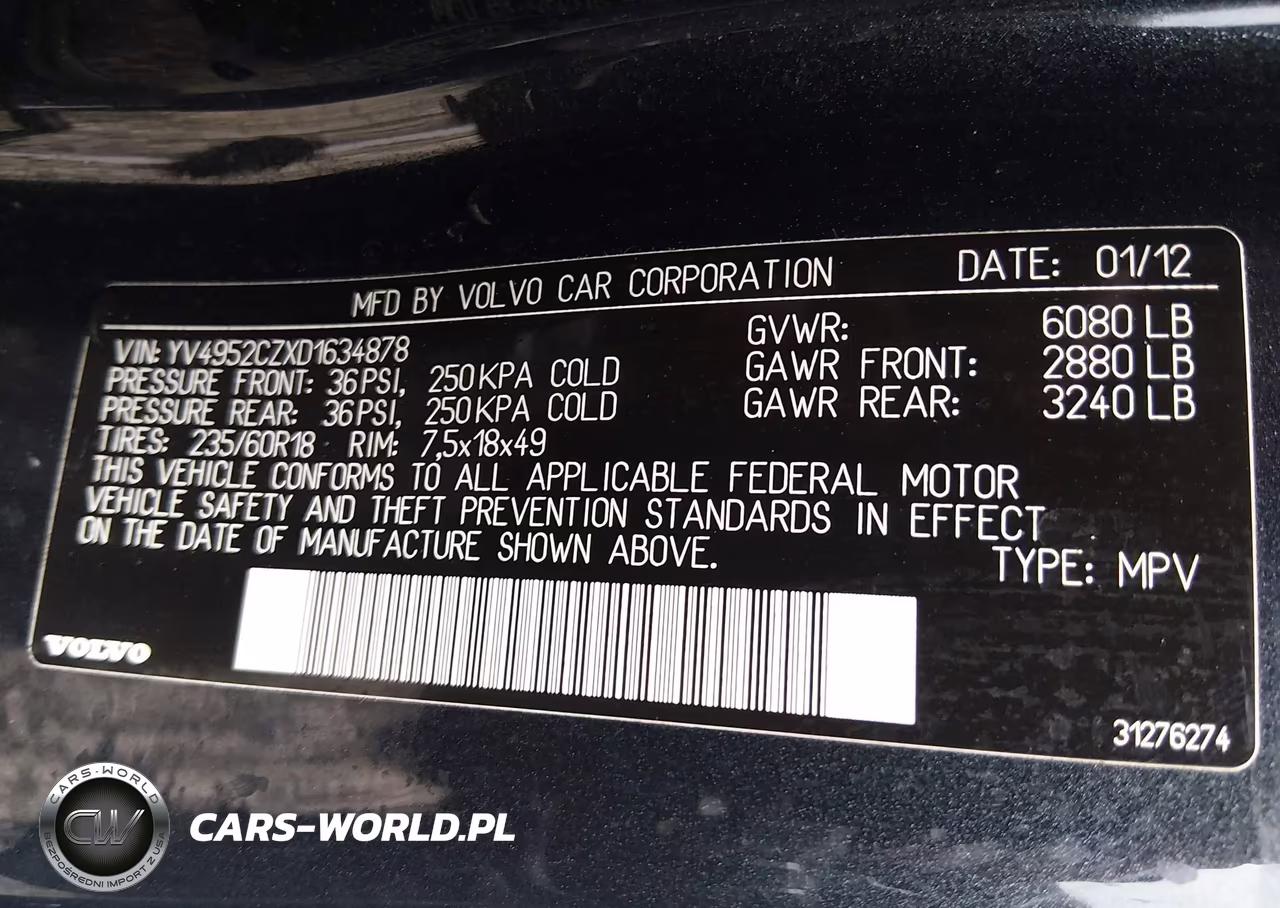 2013 Volvo Xc90 3.2-3.2 Platinum-3.2 Premier Plus VIN:YV4952CZXD1634878 - 9