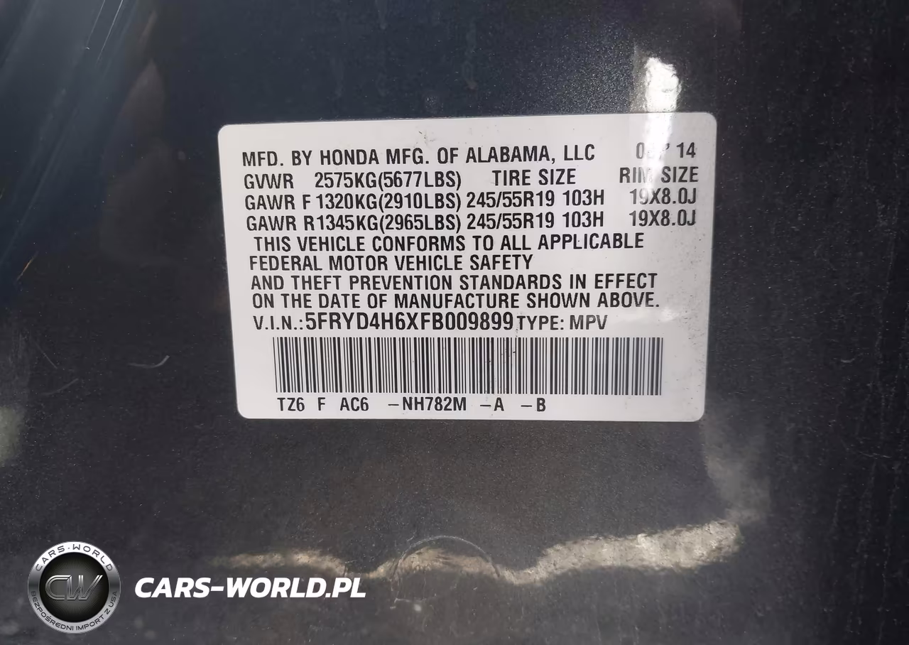 2015 Acura Mdx Technology Pkg W-Entertainment Pkg VIN:5FRYD4H6XFB009899 - 9