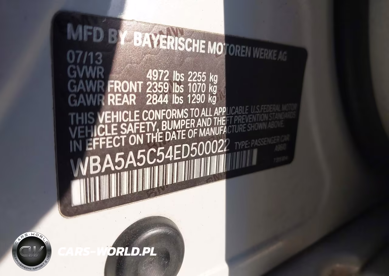 2014 BMW 528I VIN:WBA5A5C54ED500022 - 9