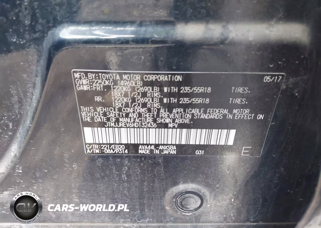 2017 Toyota Rav4 Hybrid Se VIN:JTMJJREV6HD132436 - 9