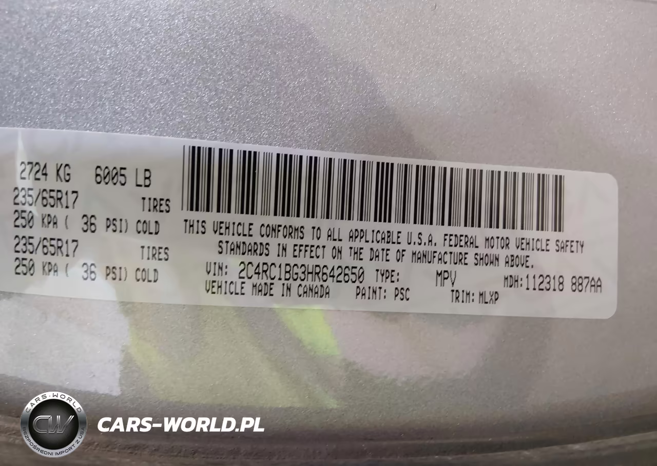 2017 Chrysler Pacifica Touring-L VIN:2C4RC1BG3HR642650 - 9