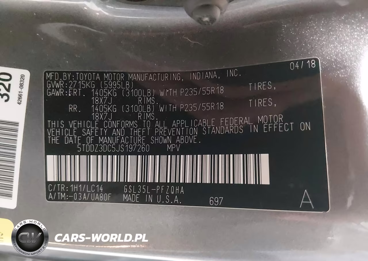 2018 Toyota Sienna Xle 7 Passenger VIN:5TDDZ3DC5JS197260 - 9