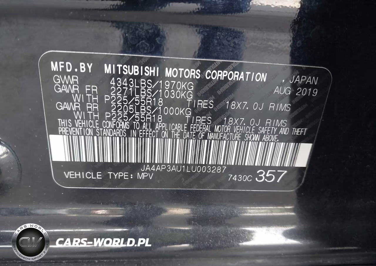 2020 Mitsubishi Outlander Sport 2.0 Es VIN:JA4AP3AU1LU003287 - 9