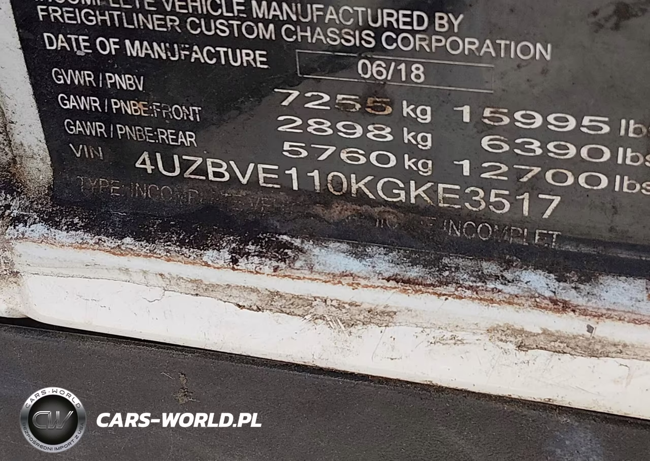 2019 Mitsubishi Fec7Ts VIN:4UZBVE110KGKE3517 - 8