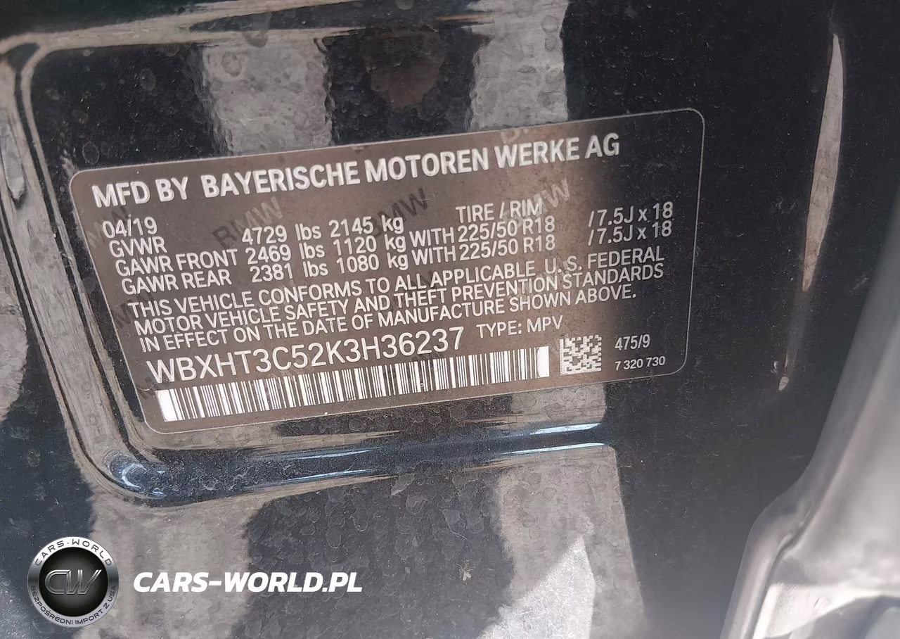 2019 BMW X1 xDrive28I VIN:WBXHT3C52K3H36237 - 9