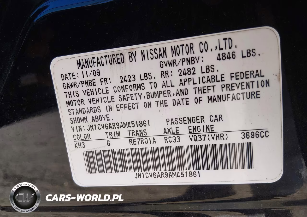 2010 Infiniti G37X VIN:JN1CV6AR9AM451861 - 9