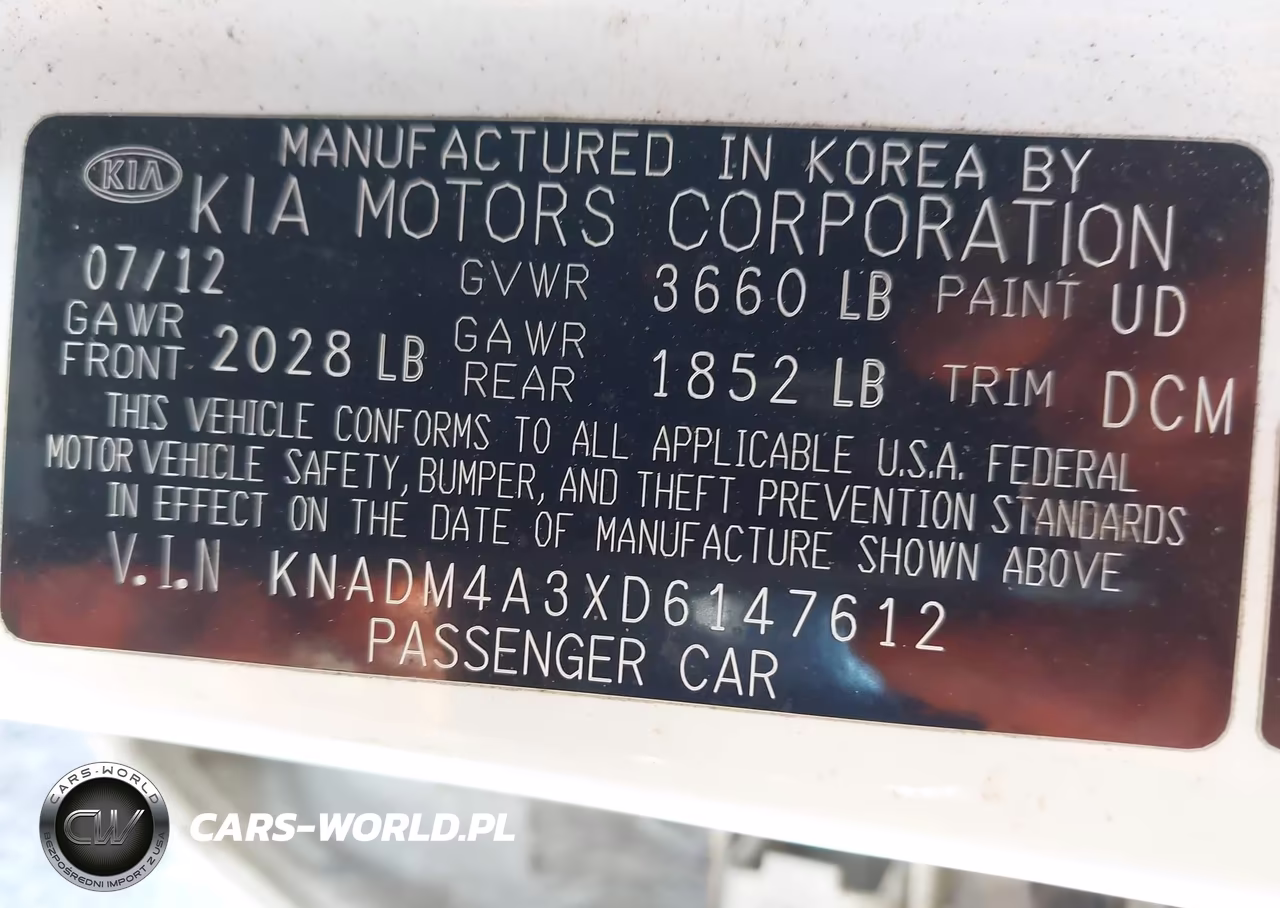 2013 Kia Rio Lx VIN:KNADM4A3XD6147612 - 9