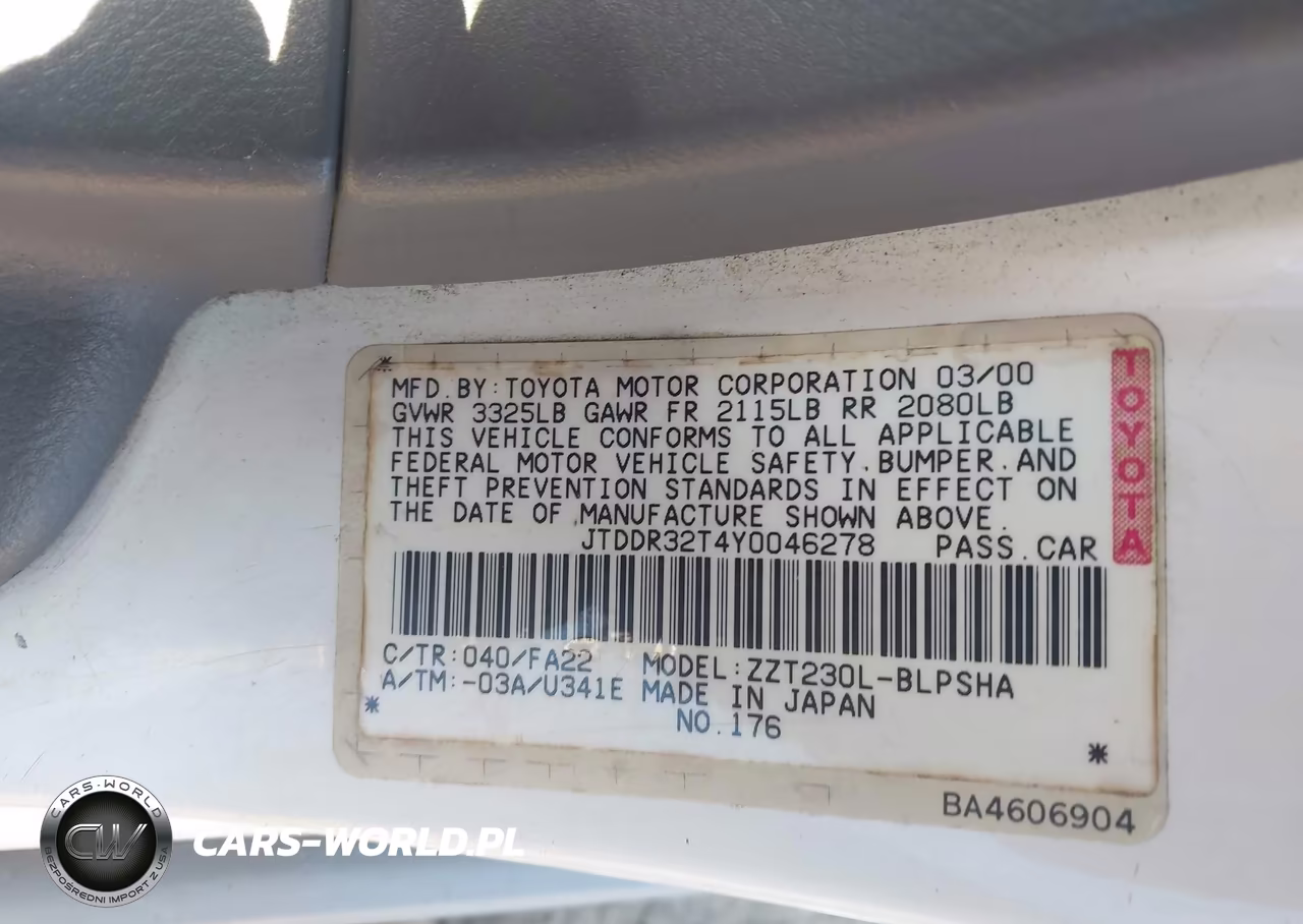 2000 Toyota Celica Gt VIN:JTDDR32T4Y0046278 - 9
