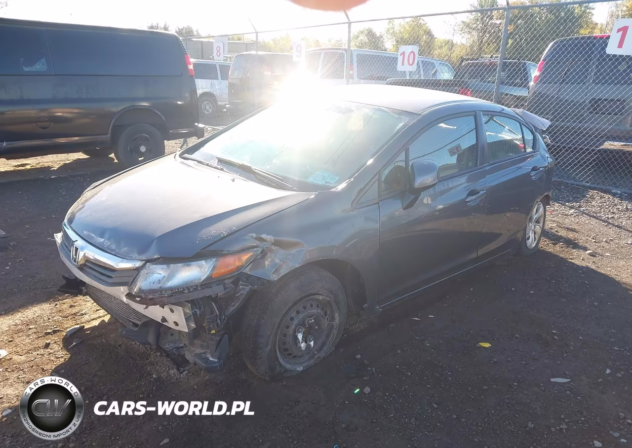 2012 Honda Civic Lx VIN:2HGFB2F57CH584451 - 2