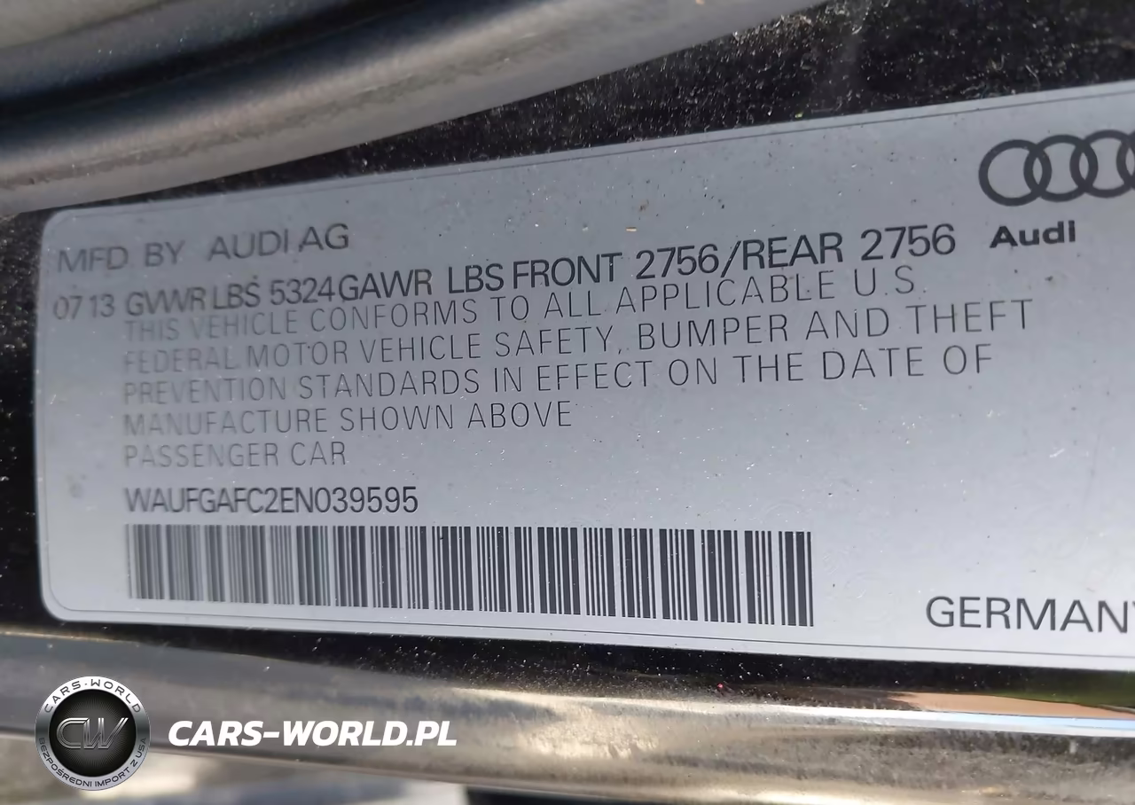 2014 Audi A6 3.0T Premium Plus VIN:WAUFGAFC2EN039595 - 9