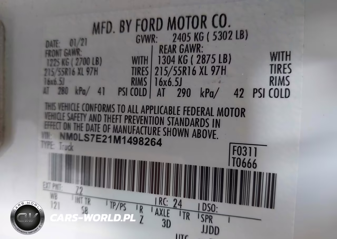 2021 Ford Transit Connect Xl VIN:NM0LS7E21M1498264 - 9