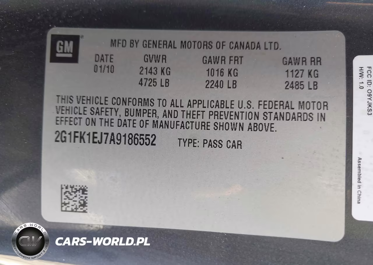 2010 Chevrolet Camaro 2Ss VIN:2G1FK1EJ7A9186552 - 9