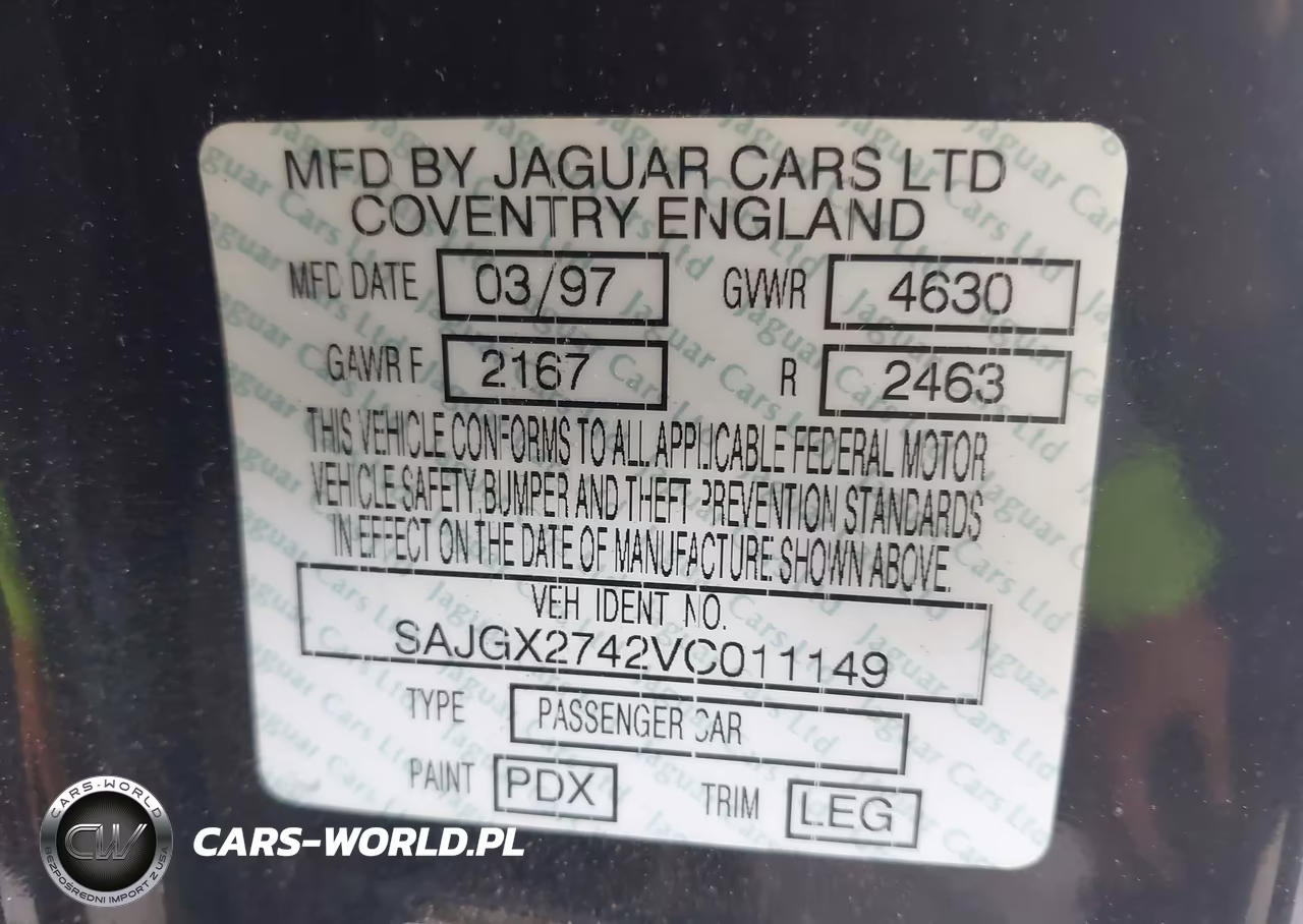 1997 Jaguar Xk8 VIN:SAJGX2742VC011149 - 9
