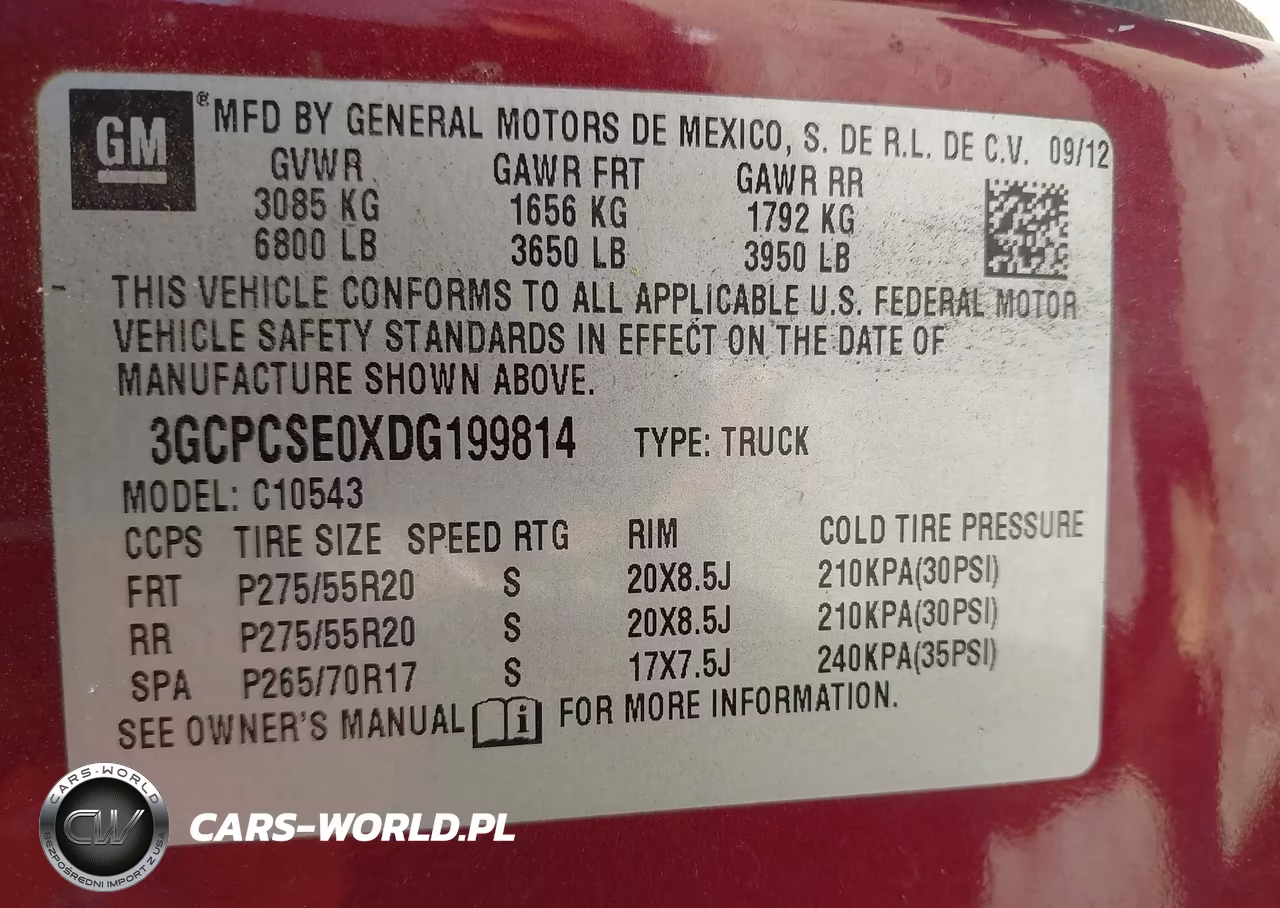 2013 Chevrolet Silverado 1500 Lt VIN:3GCPCSE0XDG199814 - 9