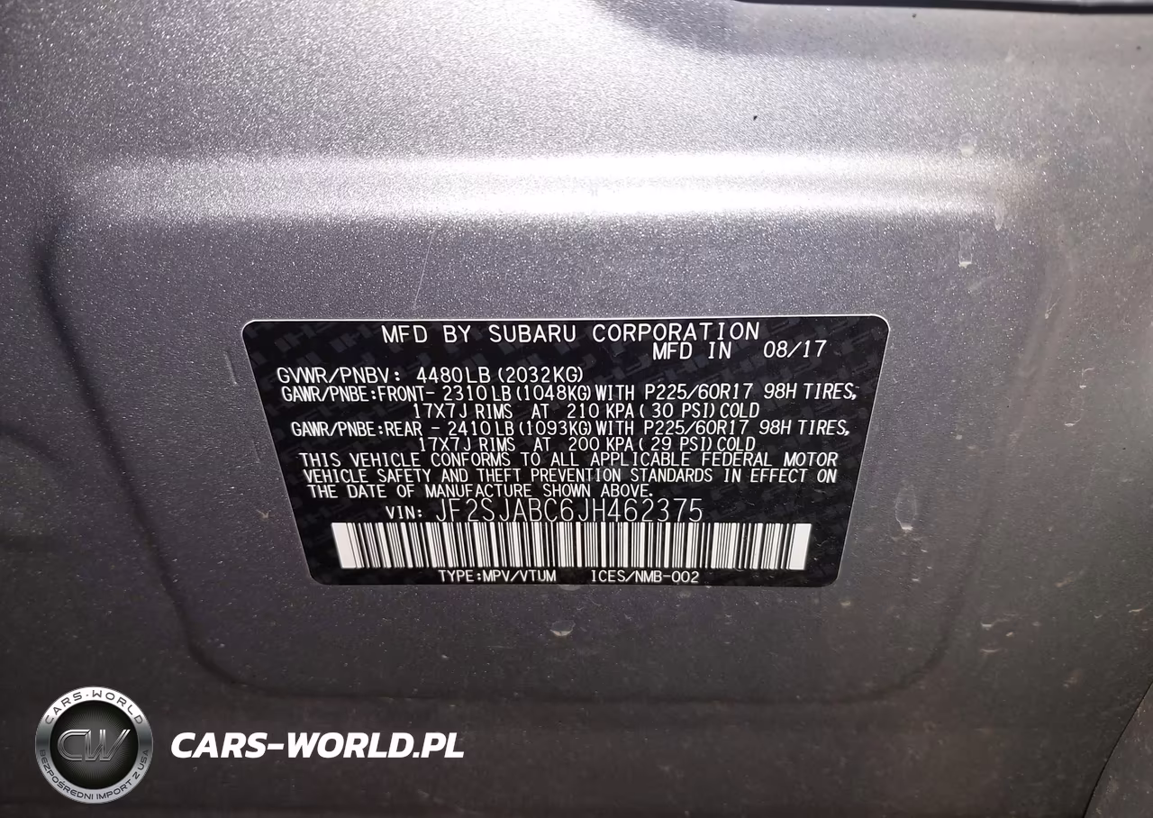 2018 Subaru Forester 2.5I VIN:JF2SJABC6JH462375 - 9
