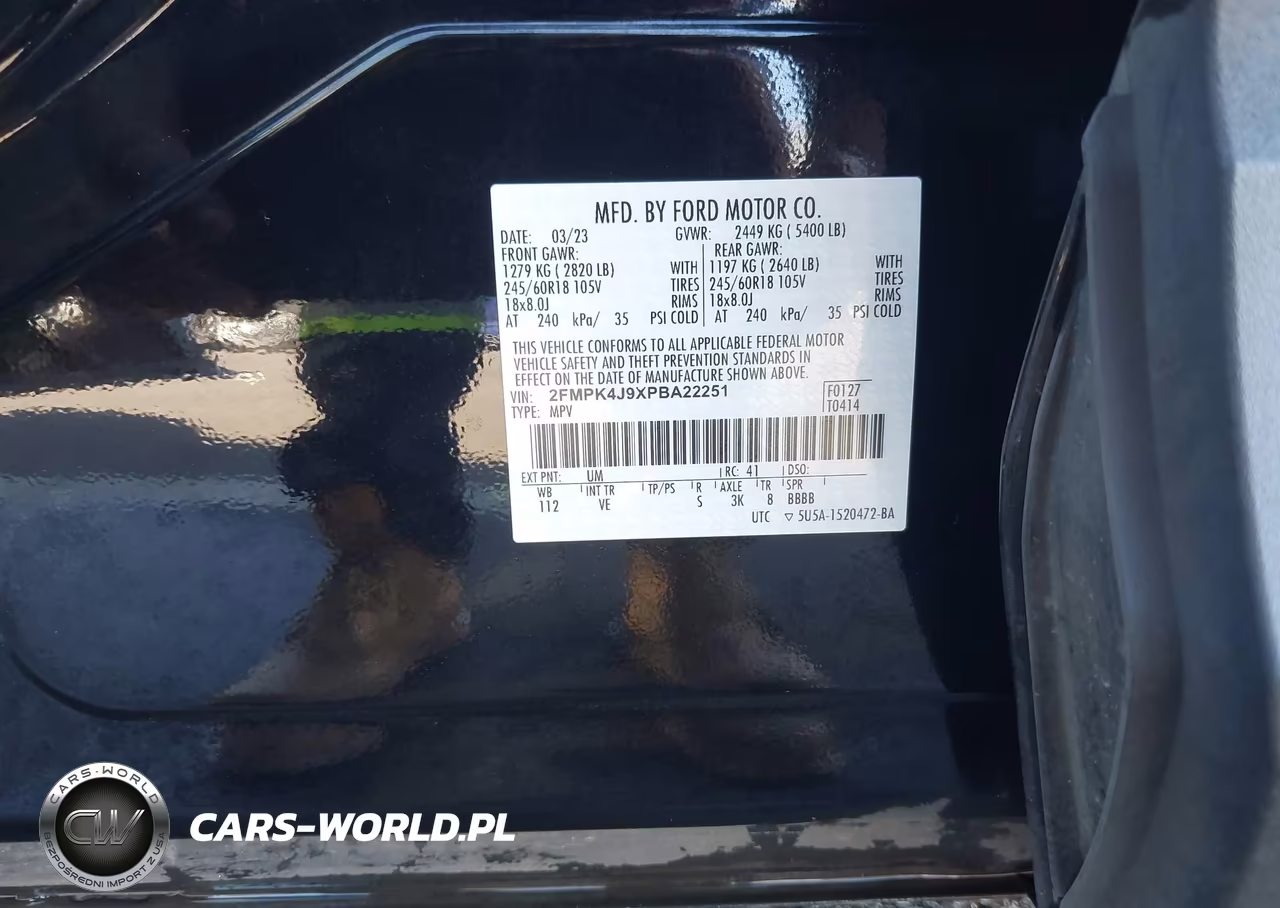 2023 Ford Edge Sel VIN:2FMPK4J9XPBA22251 - 9