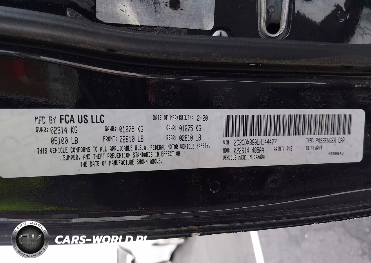 2020 Dodge Charger Sxt Rwd VIN:2C3CDXBG0LH144477 - 9