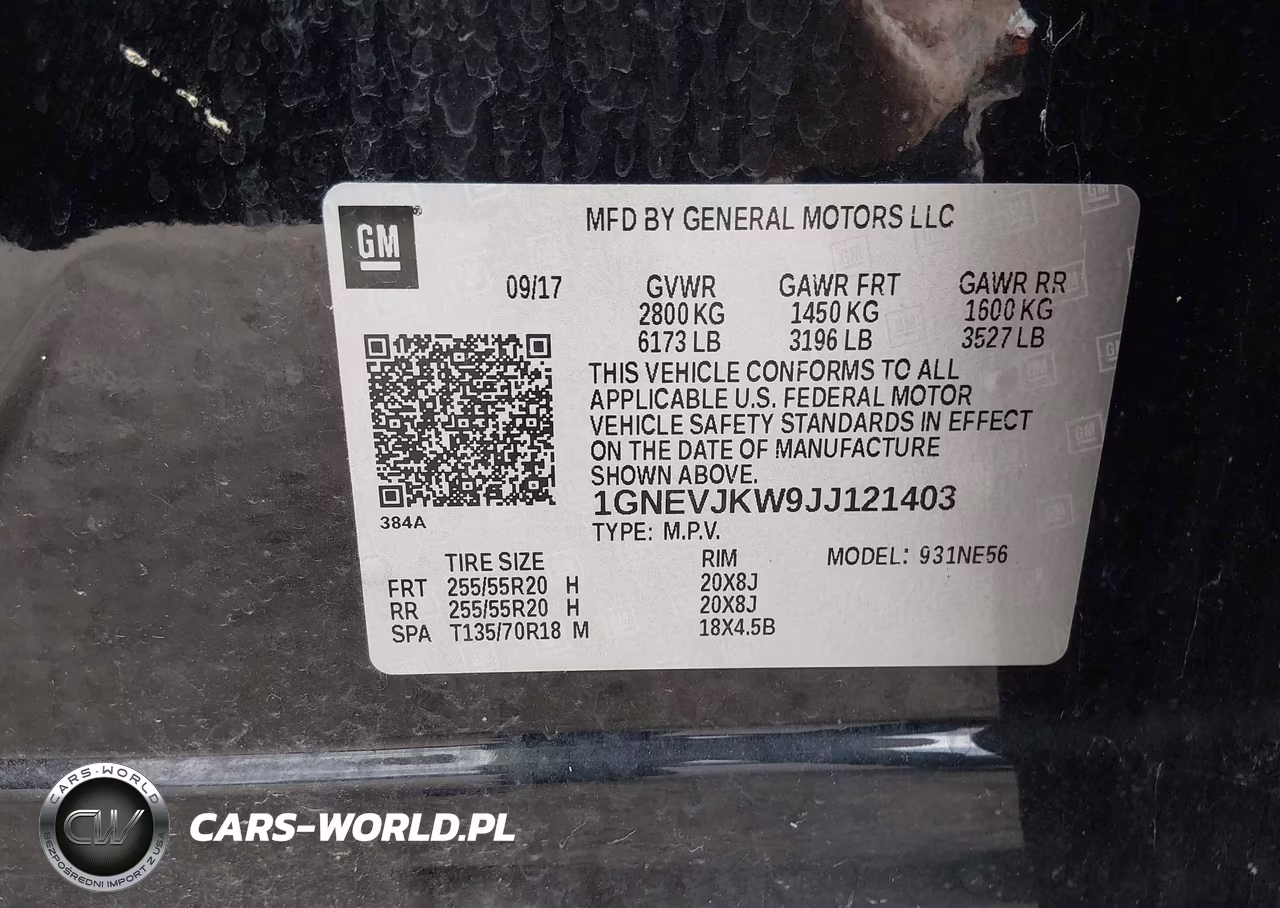 2018 Chevrolet Traverse Premier VIN:1GNEVJKW9JJ121403 - 9