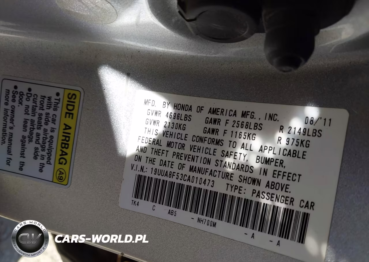 2012 Acura Tl 3.5 VIN:19UUA8F53CA010473 - 9