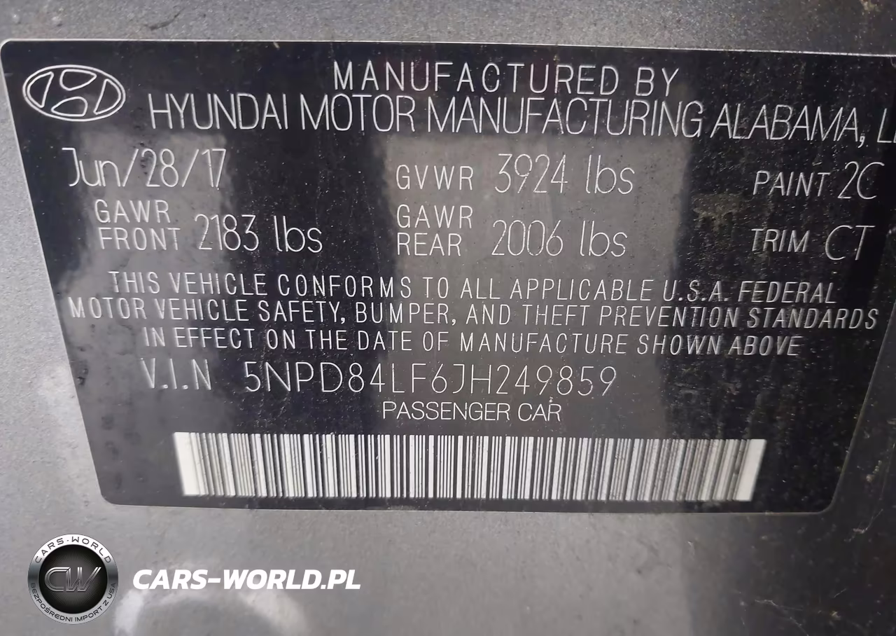 2018 Hyundai Elantra Value Edition VIN:5NPD84LF6JH249859 - 9