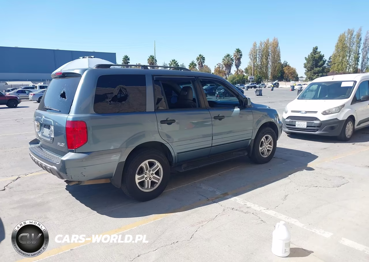 2005 Honda Pilot Ex-L VIN:2HKYF18515H573426 - 4