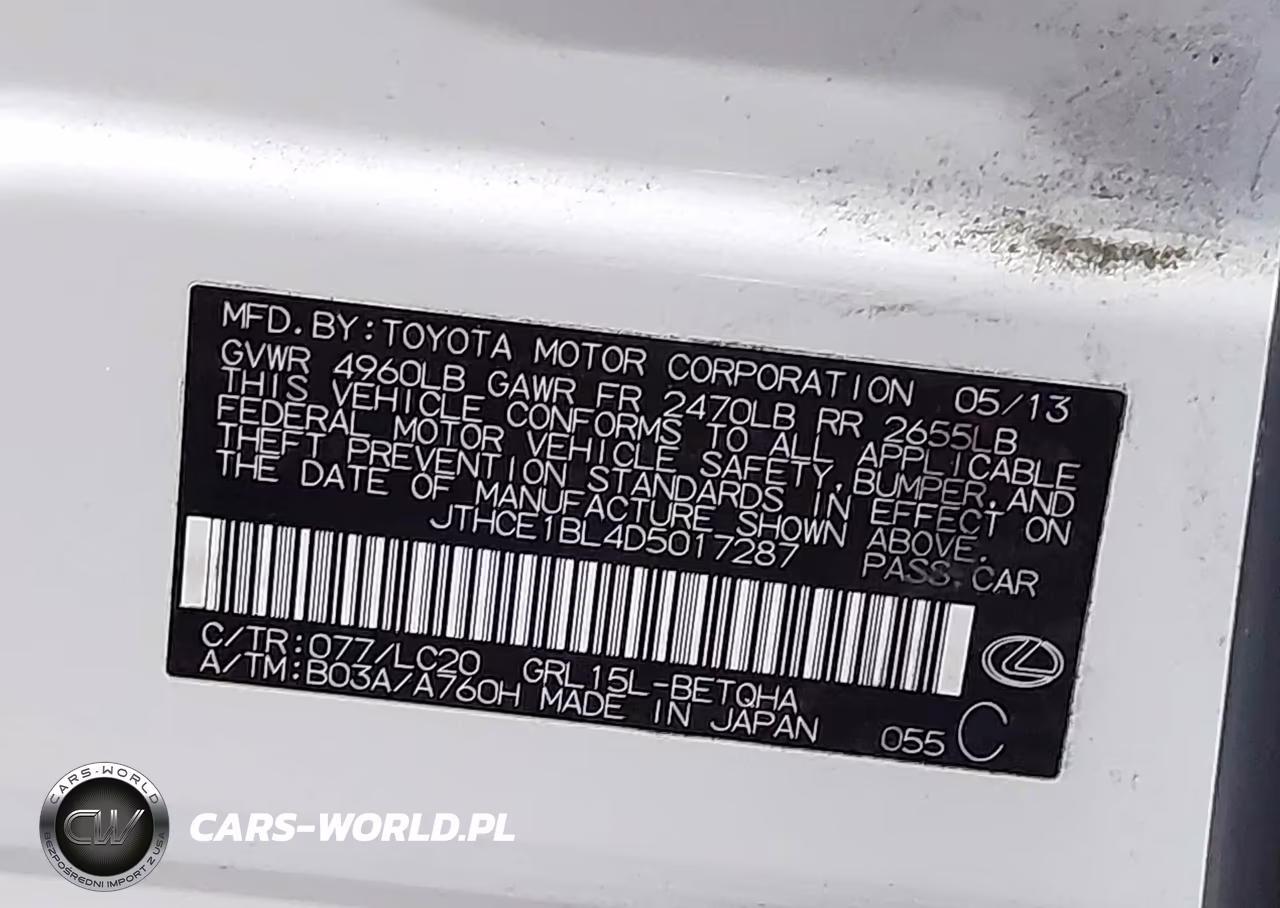 2013 Lexus Gs 350 VIN:JTHCE1BL4D5017287 - 9