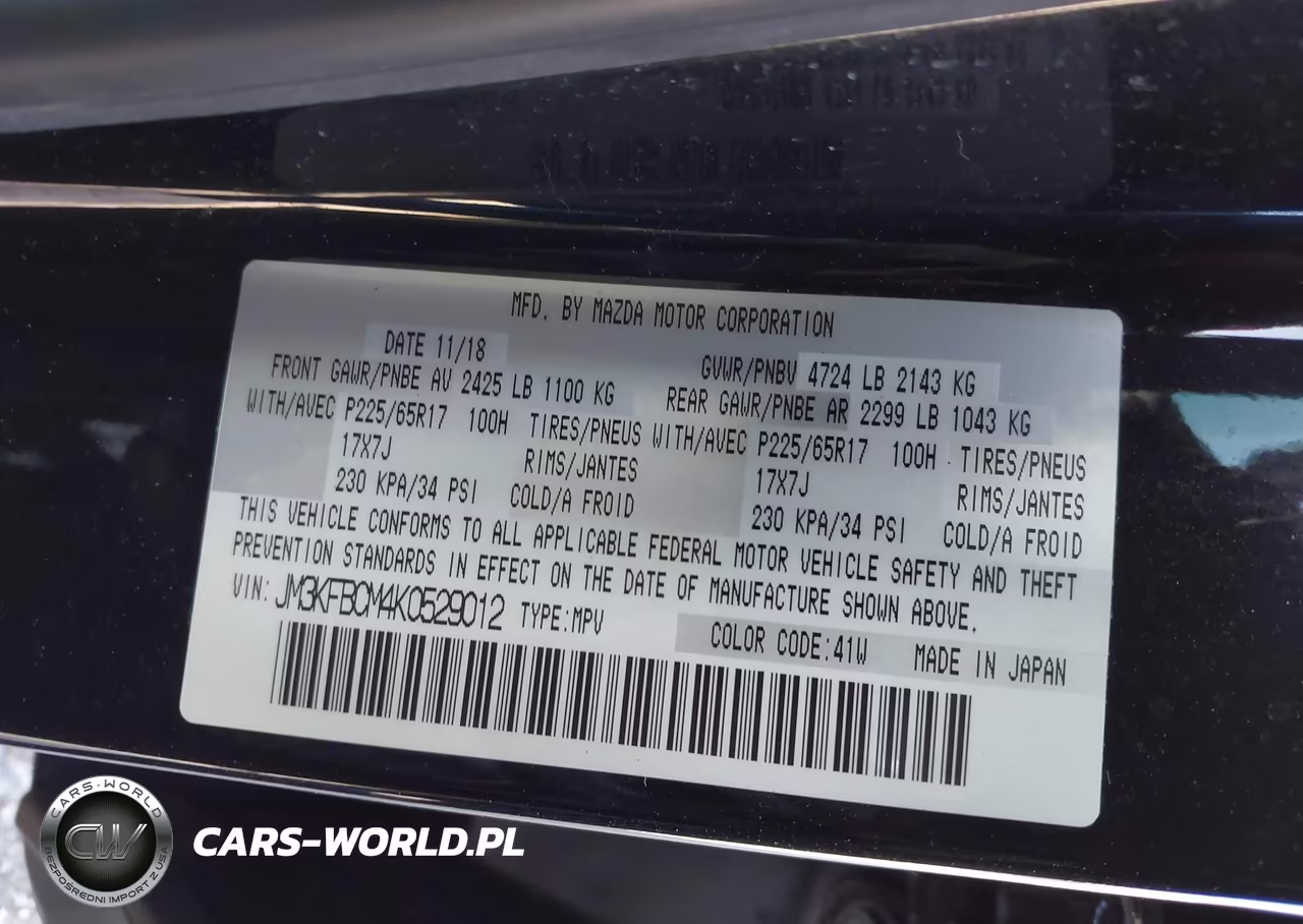 2019 Mazda Cx-5 Touring VIN:JM3KFBCM4K0529012 - 9