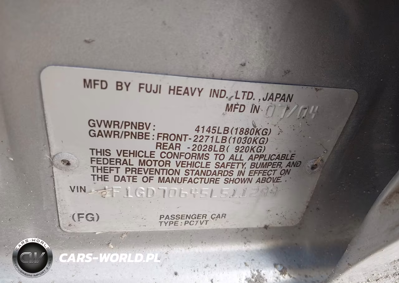 2005 Subaru Impreza Wrx Sti VIN:JF1GD70645L511299 - 9
