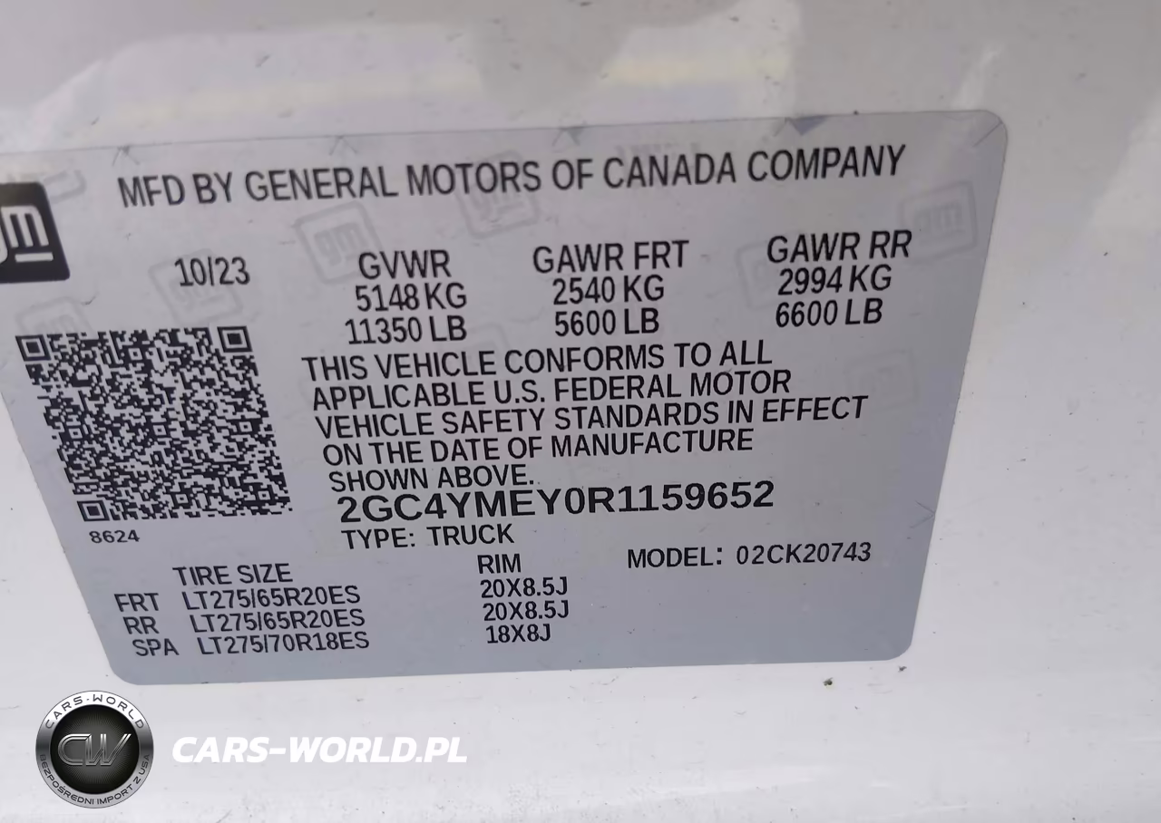 2024 Chevrolet Silverado 2500Hd 4Wd Standard Bed Custom VIN:2GC4YMEY0R1159652 - 8