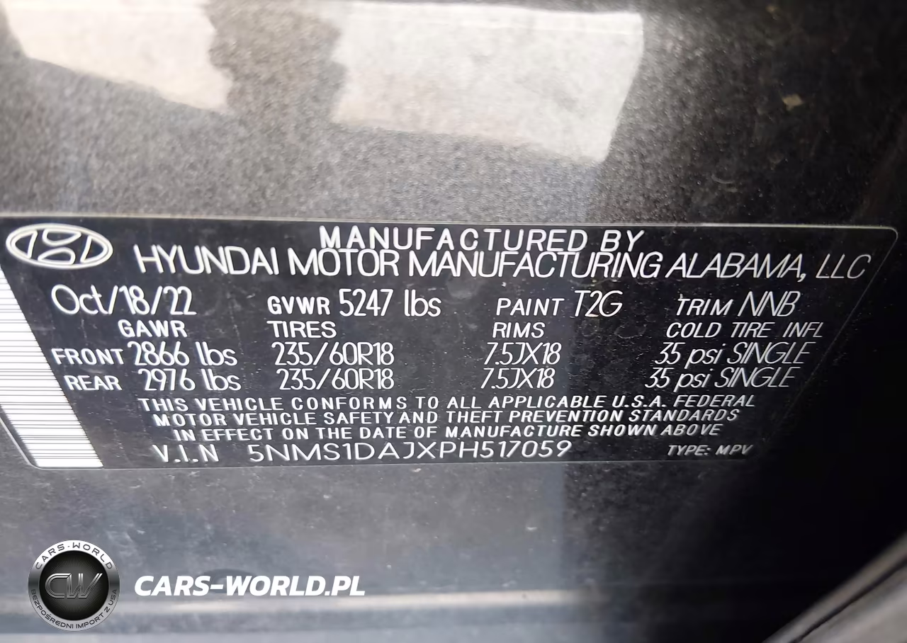 2023 Hyundai Santa Fe Se VIN:5NMS1DAJXPH517059 - 9