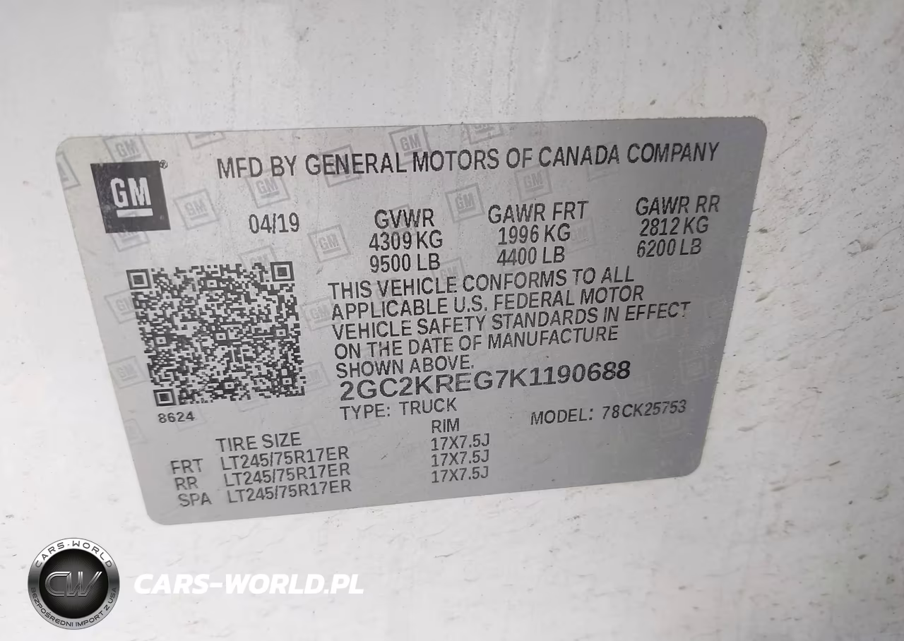 2019 Chevrolet Silverado 2500Hd Wt VIN:2GC2KREG7K1190688 - 9