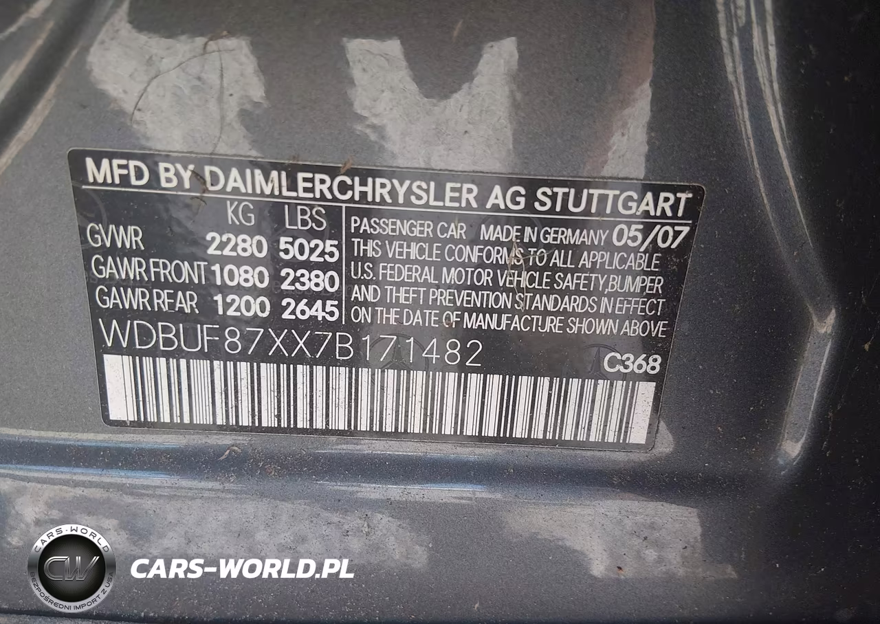 2007 Mercedes-Benz E 350 4Matic VIN:WDBUF87XX7B171482 - 9