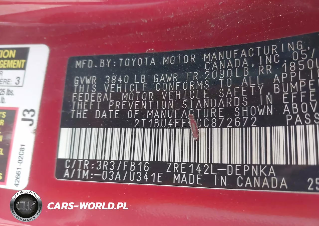 2012 Toyota Corolla Le VIN:2T1BU4EE8CC872672 - 9