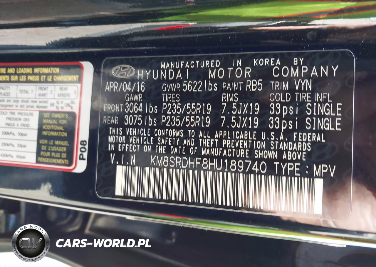 2017 Hyundai Santa Fe Se Ultimate VIN:KM8SRDHF8HU189740 - 9