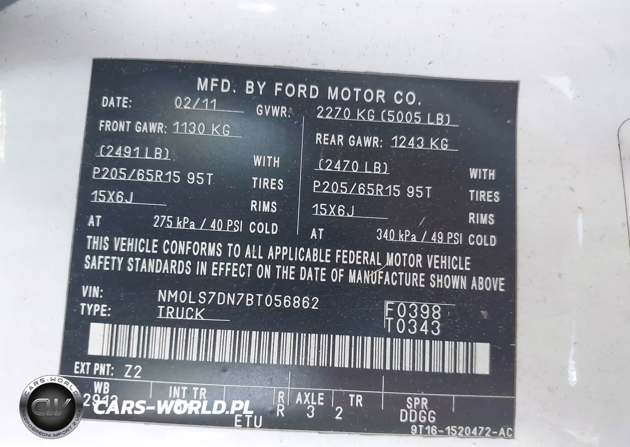 2011 Ford Transit Connect Xlt VIN:NM0LS7DN7BT056862 - 9