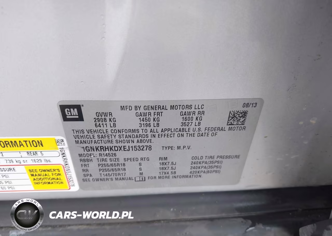 2014 Chevrolet Traverse 2Lt VIN:1GNKRHKDXEJ153278 - 9