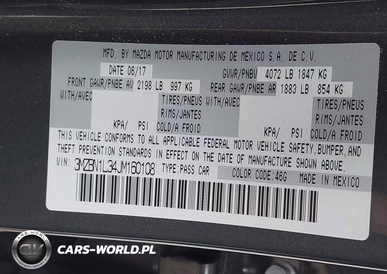 2018 Mazda Mazda3 Touring VIN:3MZBN1L34JM160108 - 9